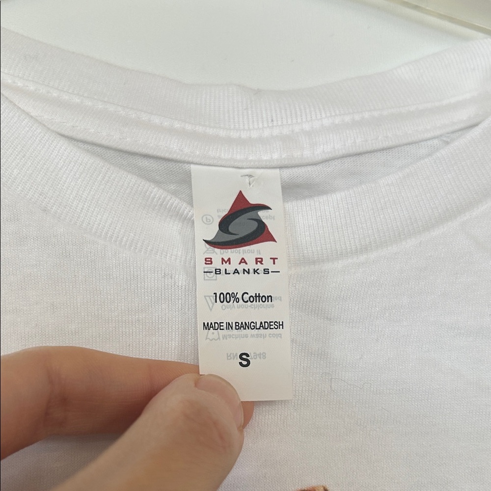 Bruce Springsteen White Cotton Graphic Women’s Crop Top - Small, NWOT - Picture 2 of 5